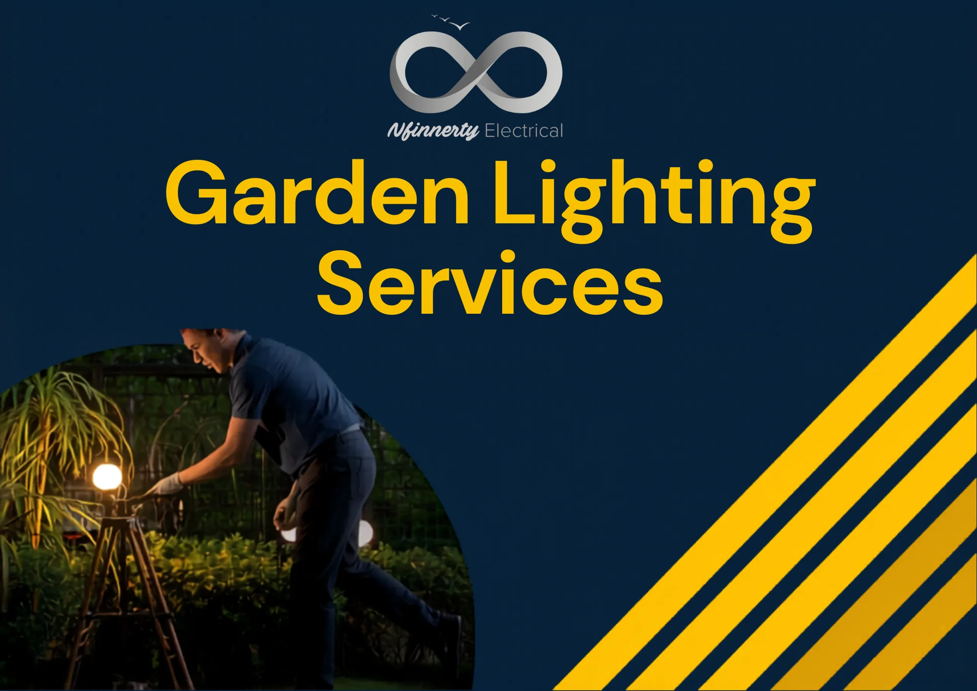 Commercial and domestic outdoor lighting by Nfinnerty Electrical